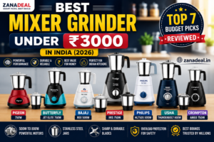 Read more about the article Best Mixer Grinder Under ₹3000 in India (2026) – Top 7 Budget Picks Reviewed