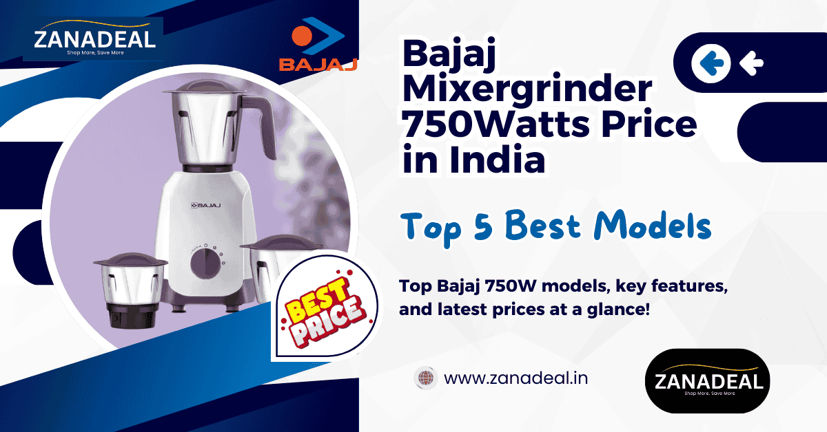 Read more about the article Bajaj Mixergrinder 750Watts Price in India – Best Models & Offers