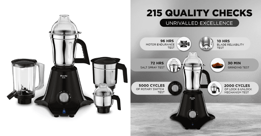 Stainless steel jar mixer grinders | zanadeal.in