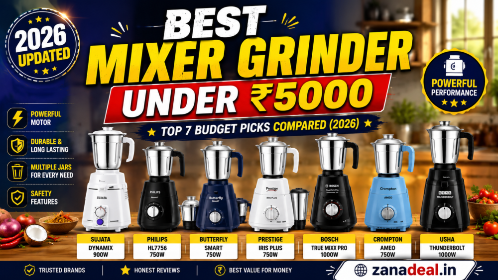 You are currently viewing Best Mixer Grinder Under 5000 in India (2026) – Top 7 Models Reviewed & Complete Buying Guide