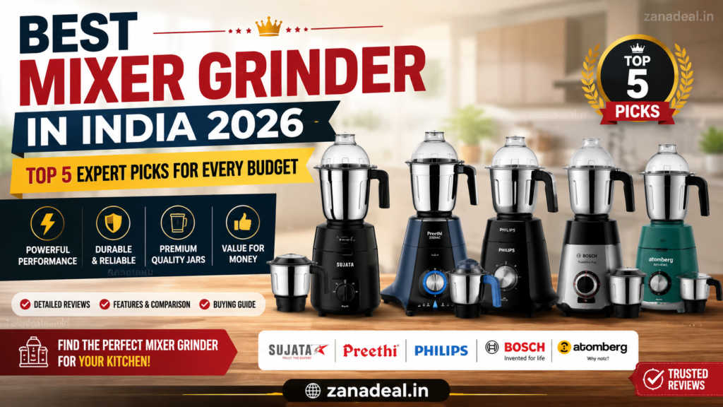 Best Mixer Grinder in India 2026: Top 5 Expert Picks for Every Budget